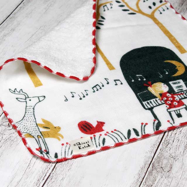 作曲家 ピアノ ShinziKatoh タオルハンカチ 音楽雑貨 音楽小物