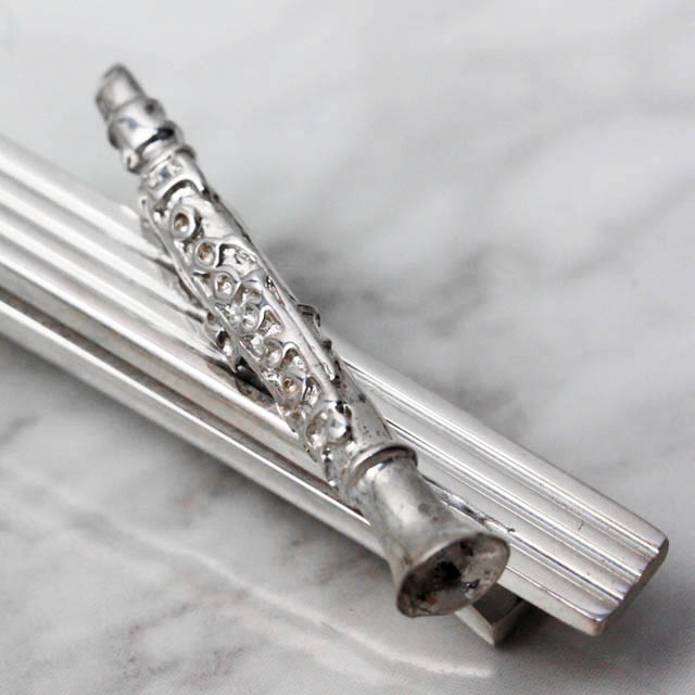 希少品】 HW Silver クラリネット タイバー （タイピン） 音楽