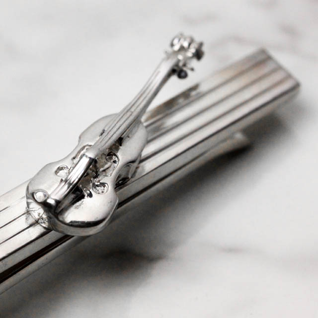 【希少品】 HW Silver コントラバス タイバー (タイピン) 【希少品】 HW Silver コントラバス タイバー (タイピン)
