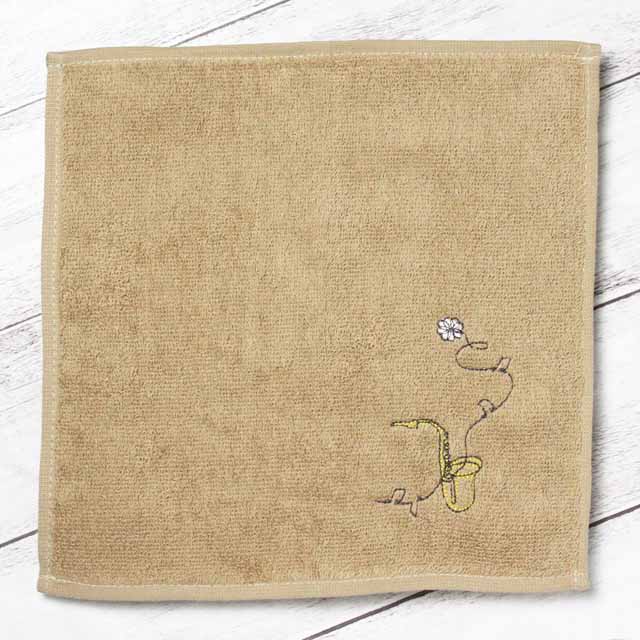 サックス 音楽雑貨 音楽グッズ タオルハンカチ