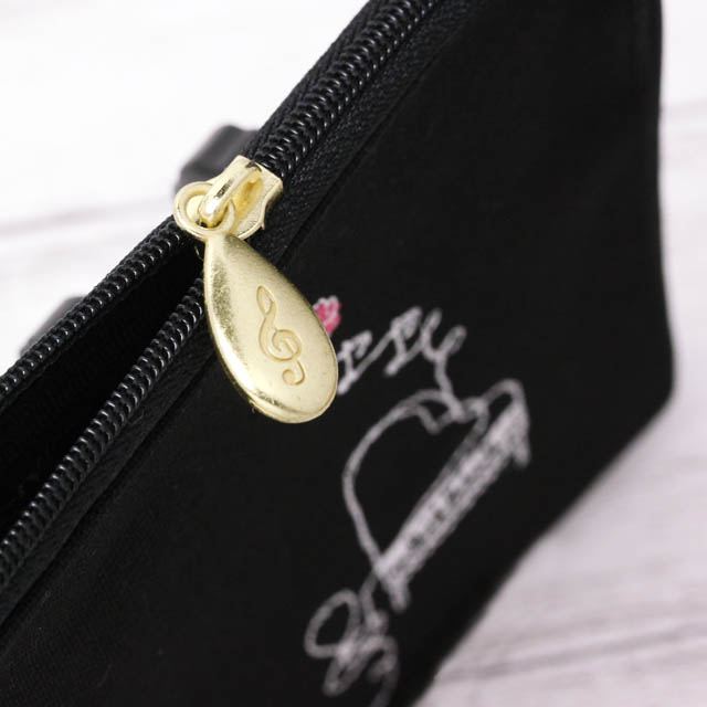 グランドピアノ マルチポーチ スケッチ刺繍 音楽雑貨