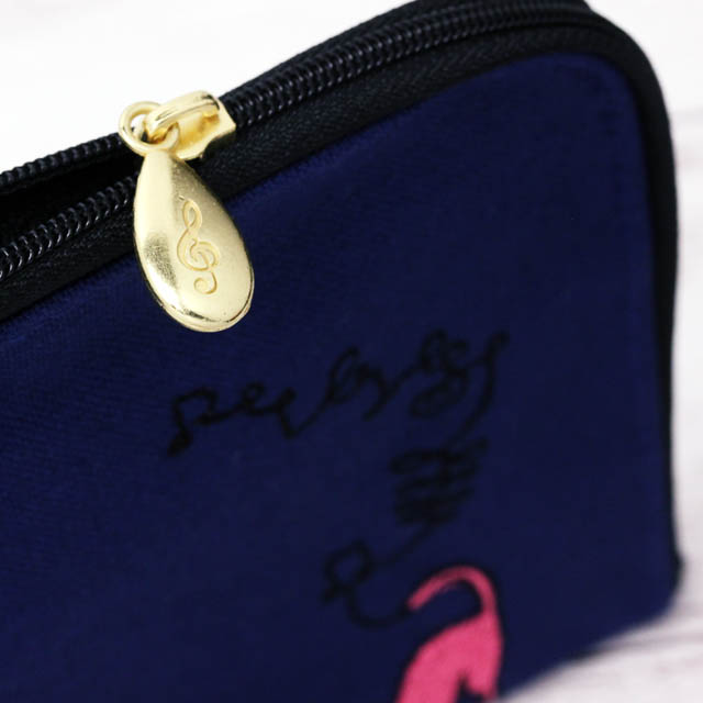 音符 マルチポーチ スケッチ刺繍 音楽雑貨