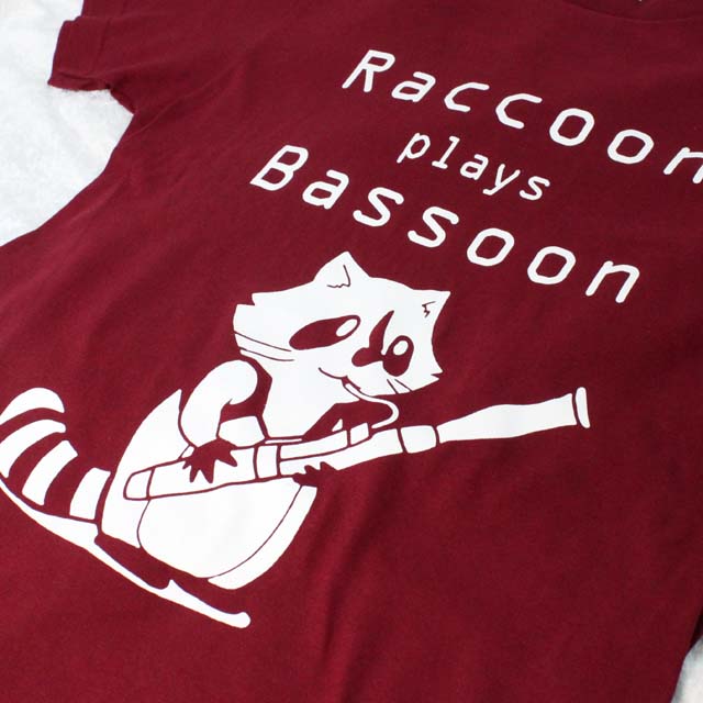 Raccoon plays Bassoon ファゴット バスーン 音楽雑貨 音楽グッズ
