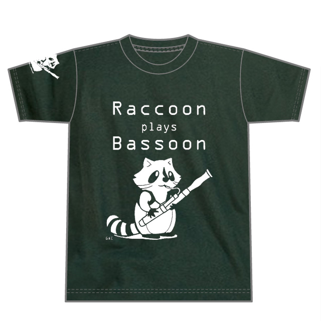 Raccoon plays Bassoon ファゴット バスーン 音楽雑貨 音楽グッズ