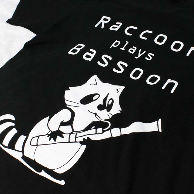 Raccoon plays Bassoon ファゴット バスーン 音楽雑貨 音楽グッズ