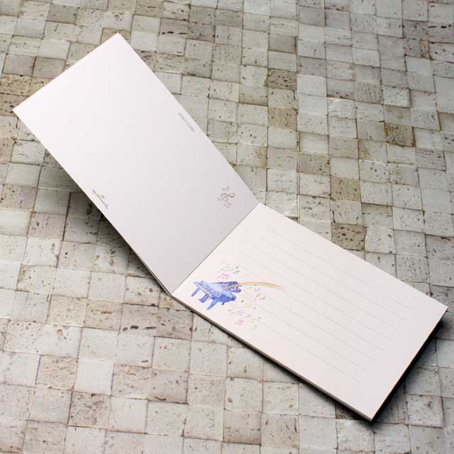 はがき箋 絵葉書 piano harmony ピアノハーモニー 音楽グッズ 音楽雑貨