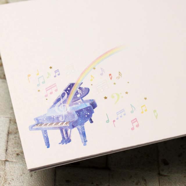 ひとことふたこと封筒 piano harmony ピアノハーモニー 音楽グッズ 音楽雑貨