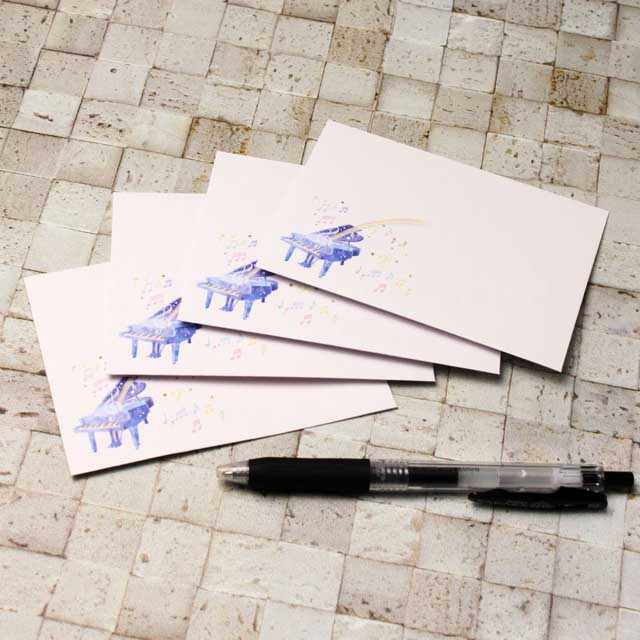 ひとことふたこと封筒 piano harmony ピアノハーモニー 音楽グッズ 音楽雑貨