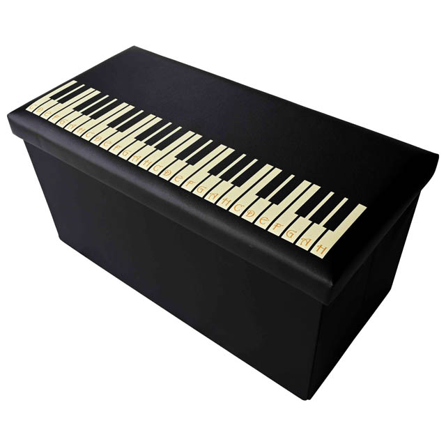 ピアノ鍵盤 スツールボックス 椅子 音楽雑貨 音楽グッズ