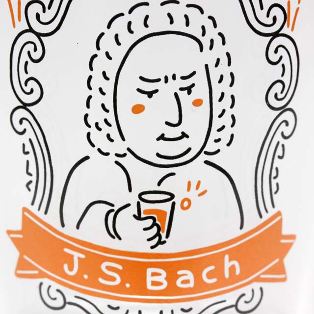 装飾用インテリアガラス バッハ Bach 音楽雑貨 音楽グッズ 作曲家