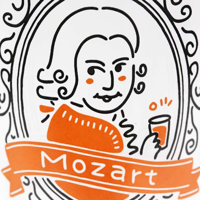 装飾用インテリアガラス モーツァルト Mozart 音楽雑貨 音楽グッズ 作曲家
