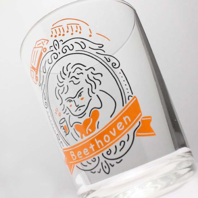 装飾用オーナメントガラス 《ベートーヴェン 1770》 音楽雑貨
