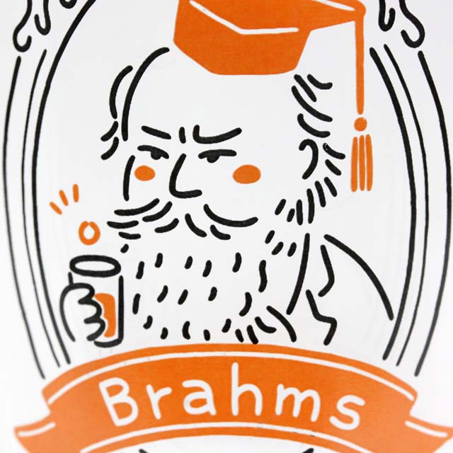 装飾用インテリアガラス ブラームス Brahms 音楽雑貨 音楽グッズ 作曲家