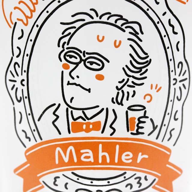 装飾用インテリアガラス マーラー Mahler  音楽雑貨 音楽グッズ 作曲家