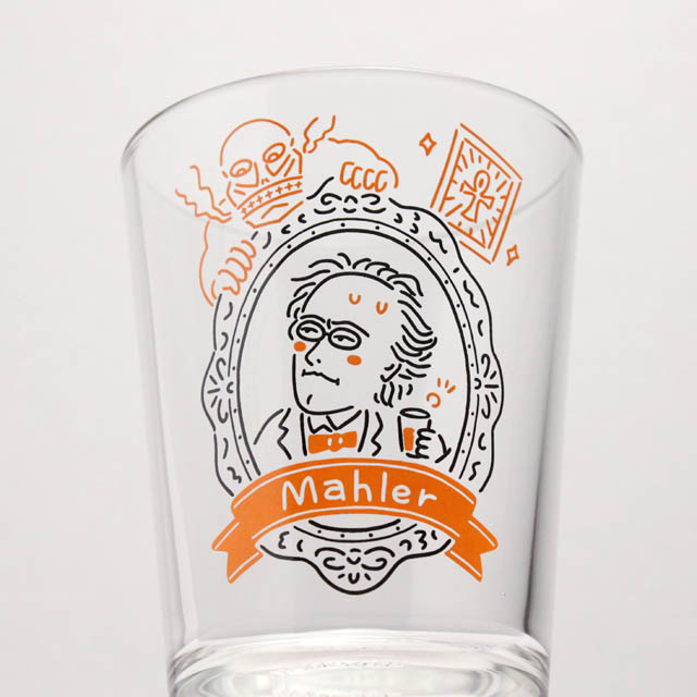 装飾用インテリアガラス マーラー Mahler  音楽雑貨 音楽グッズ 作曲家