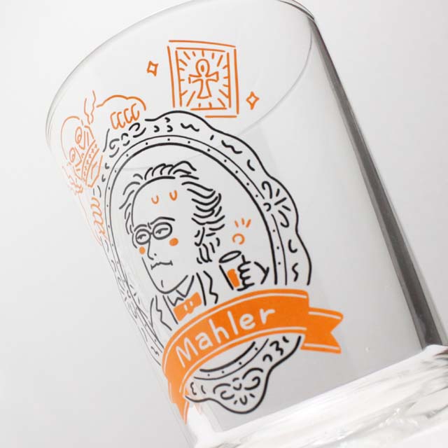 装飾用インテリアガラス マーラー Mahler  音楽雑貨 音楽グッズ 作曲家
