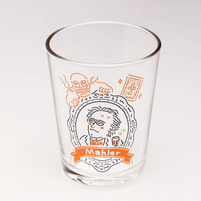 装飾用インテリアガラス マーラー Mahler  音楽雑貨 音楽グッズ 作曲家