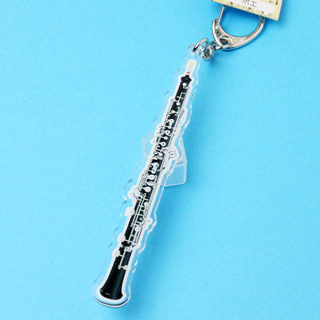 オーボエ Oboe ネームタグ キーホルダー 音楽雑貨 音楽グッズ