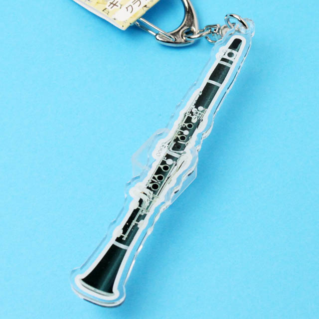 クラリネット Clarinet ネームタグ キーホルダー 音楽雑貨 音楽グッズ