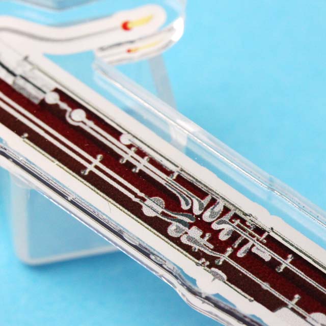 ファゴット バスーン fagott Bassoon ネームタグ キーホルダー 音楽雑貨 音楽グッズ
