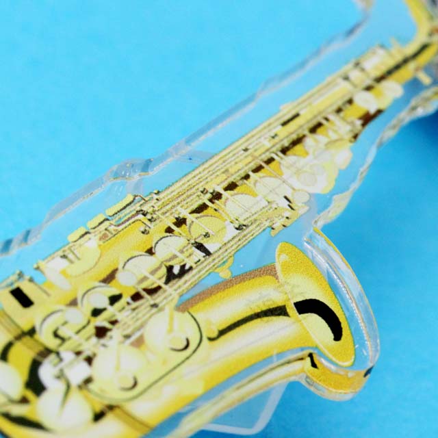 アルトサックス Alto Saxophone ネームタグ キーホルダー 音楽雑貨 音楽グッズ