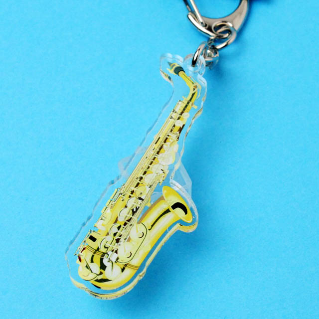 アルトサックス Alto Saxophone ネームタグ キーホルダー 音楽雑貨 音楽グッズ