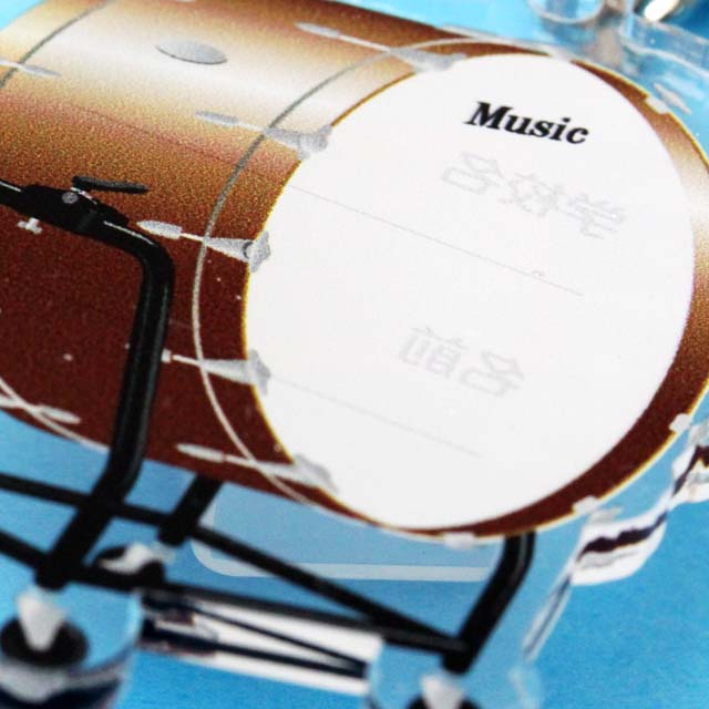 バスドラム Bass Drum ネームタグ キーホルダー 音楽雑貨 音楽グッズ