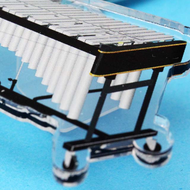 ヴィブラフォン Vibraphone ネームタグ キーホルダー 音楽雑貨 音楽グッズ