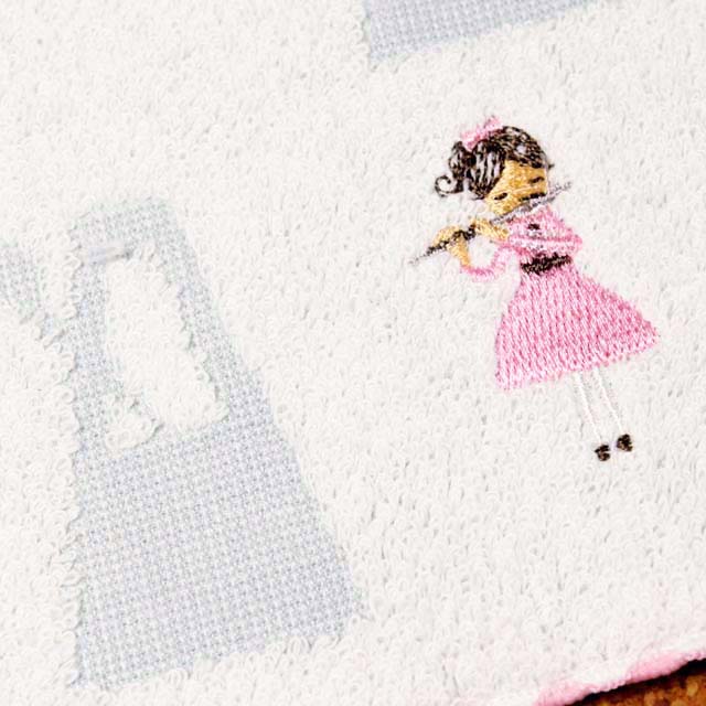 音楽雑貨 タオルハンカチ ShinziKatoh フルート Flute