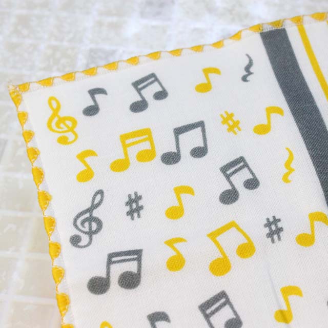 音符 音部記号 こどもはんかち 音楽雑貨 音楽グッズ