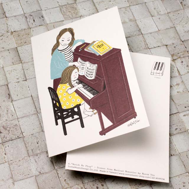音楽の日常 絵葉書 《ママみてみて》 100848 音楽雑貨・アクセサリー