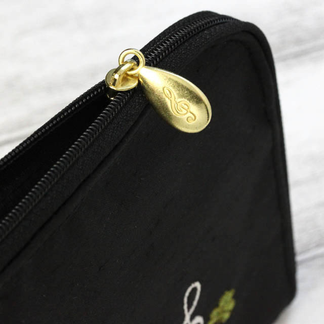 ト音記号 マルチポーチ スケッチ刺繍 音楽雑貨