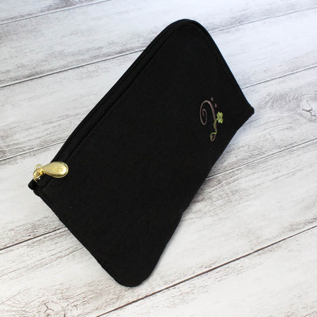 ヘ音記号 マルチポーチ スケッチ刺繍 音楽雑貨