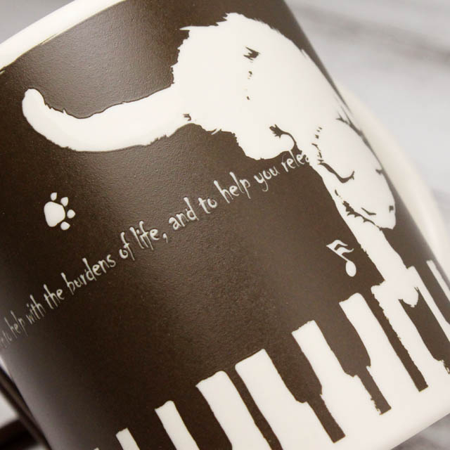猫はピアニスト ピアノ鍵盤 マグカップ 音楽雑貨 音楽グッズ ピアノグッズ