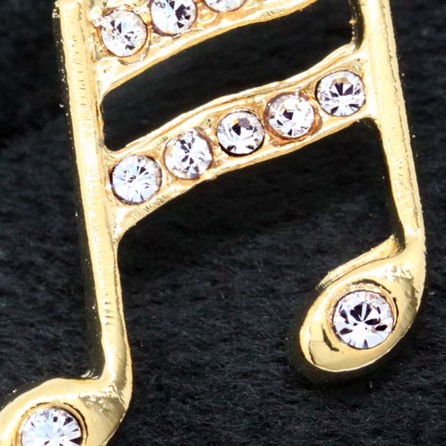 ジュエルピン mini ２連１６分音符 note 楽器アクセサリー 音楽グッズ 音楽雑貨