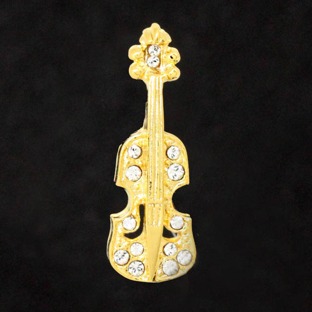 ジュエルピン mini ヴァイオリン Violin 楽器アクセサリー 音楽グッズ 音楽雑貨