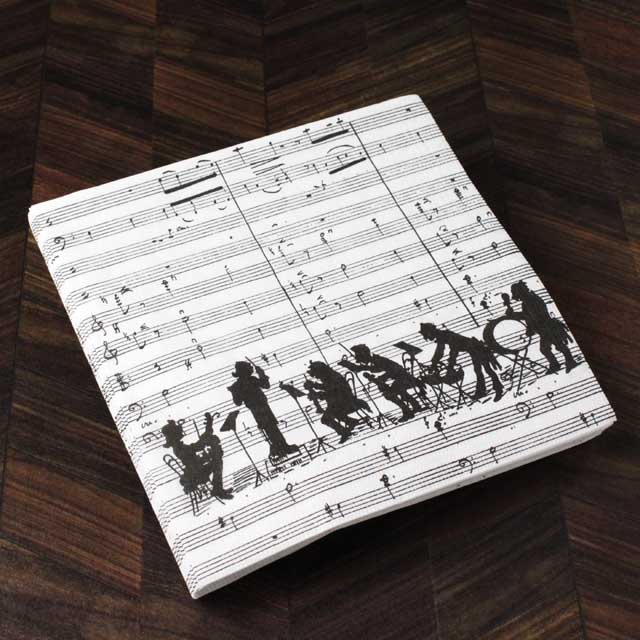 ペーパーナプキン ペーパータオル 楽譜 スコア オーケストラ 音楽雑貨 音楽グッズ
