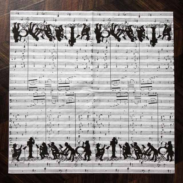 ペーパーナプキン ペーパータオル 楽譜 スコア オーケストラ 音楽雑貨 音楽グッズ