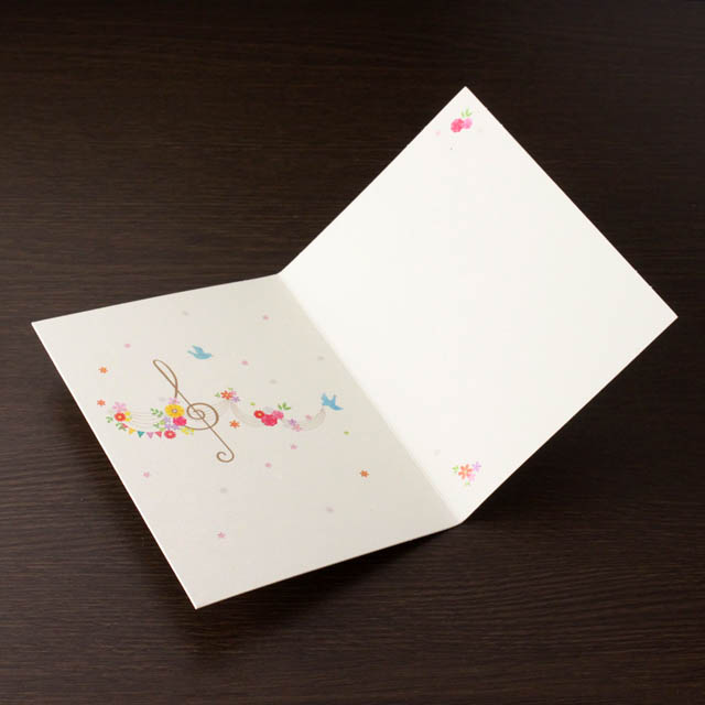 誕生カード バースデーカード ト音記号 音楽雑貨 音楽グッズ  音楽ギフト