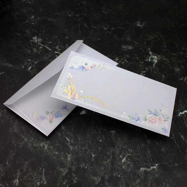 封筒 ヴァイオリン Violin 音楽雑貨 音楽グッズ 音楽文具