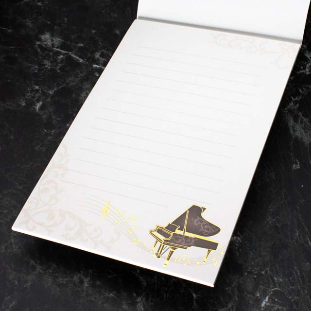 便箋 レターパッド グランドピアノ Piano 音楽雑貨 音楽グッズ 音楽文具