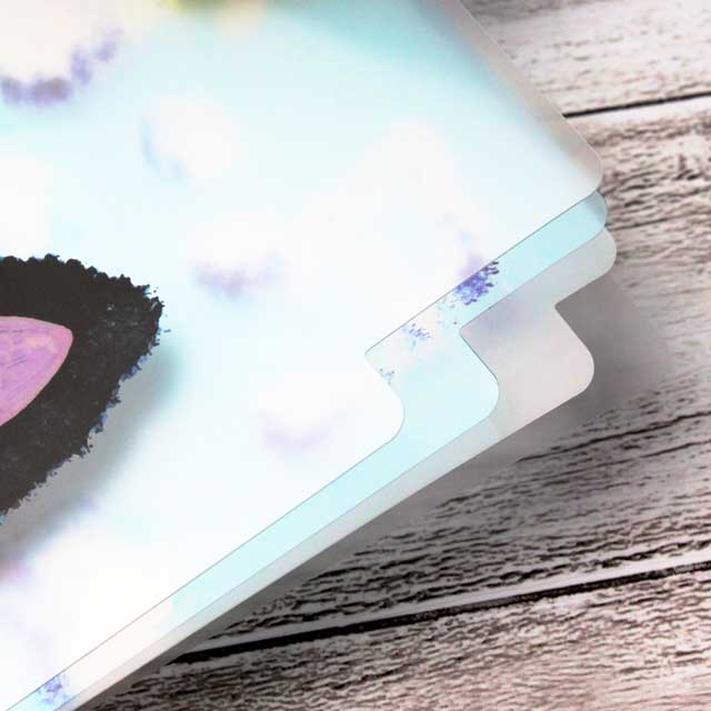 A５ ３ポケット クリアファイル やまねこ ピアノ鍵盤 音楽雑貨 音楽グッズ