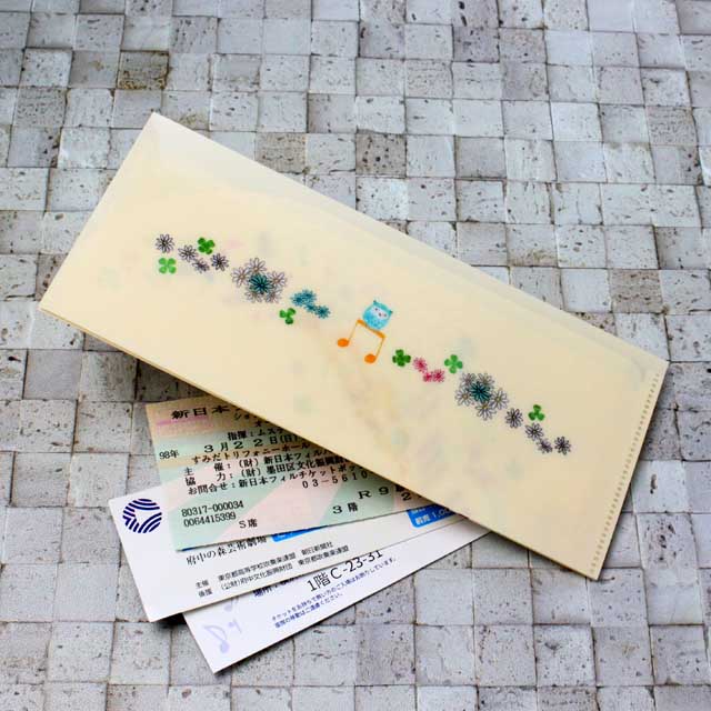 チケットホルダー 《フクロウと音符》 550994 音楽雑貨・アクセサリー