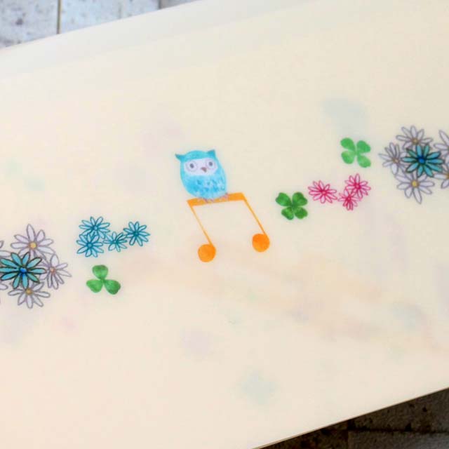 チケットホルダー コンサート 音符 フクロウ 音楽雑貨 音楽グッズ