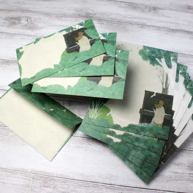 レターセット アップライトピアノ 森の調べ 音楽雑貨 音楽文具 音楽グッズ 音楽ギフト