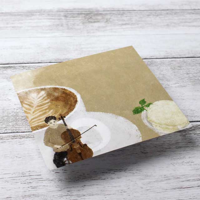 ブロックメモ マチネ フルート ピアノ チェロ トライアングル 音楽雑貨 音楽文具 音楽グッズ 音楽ギフト