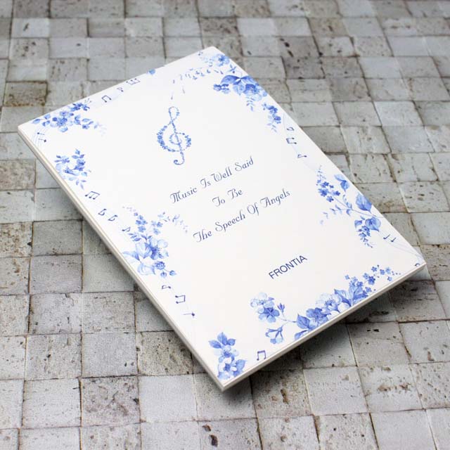 A6版 メモ帳 《ブルーミュージック》 160520 音楽雑貨・アクセサリー