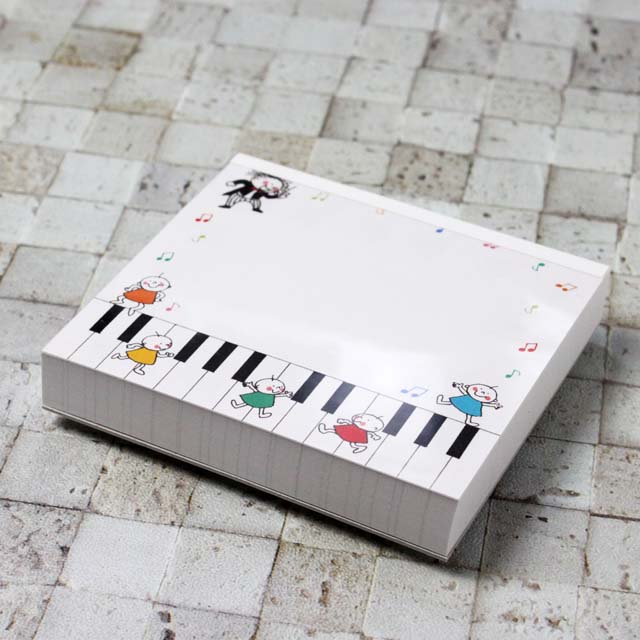 ブロックメモ メモパッド Quu 音楽隊 音楽雑貨 音楽グッズ 音楽ギフト
