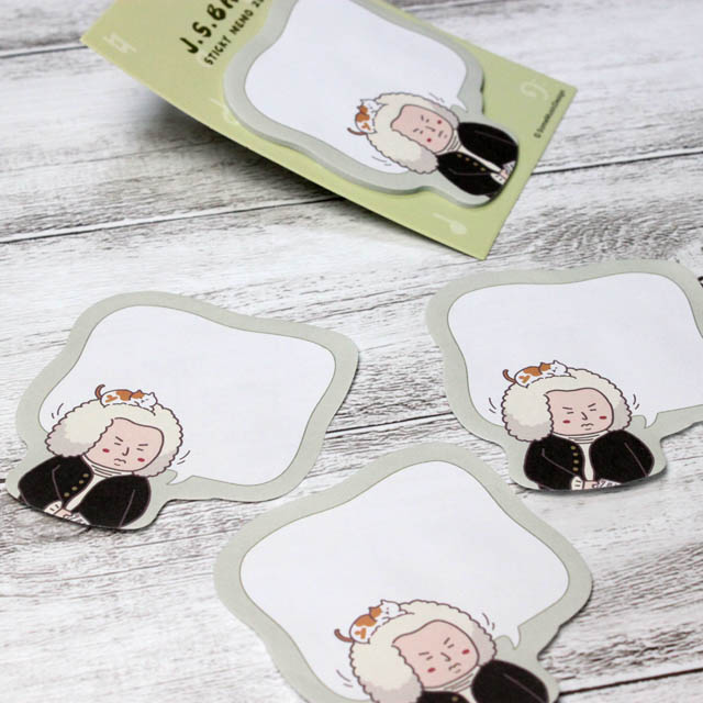 付箋 バッハ 作曲家 音楽雑貨 音楽グッズ 音楽ギフト