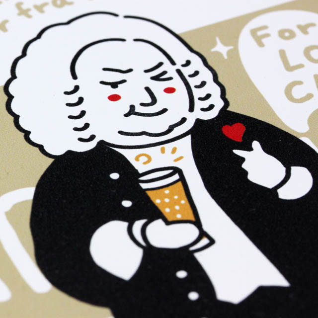 コースター セラミック コースター 《バッハ》101942 音楽雑貨・アクセサリー専門